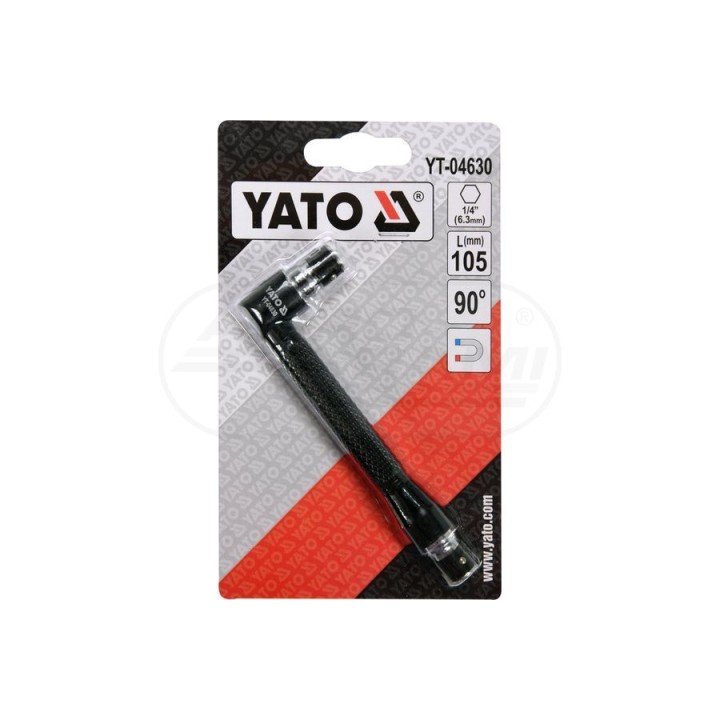 Wkrętak kątowy do końcówek YATO 1/4" YT04630