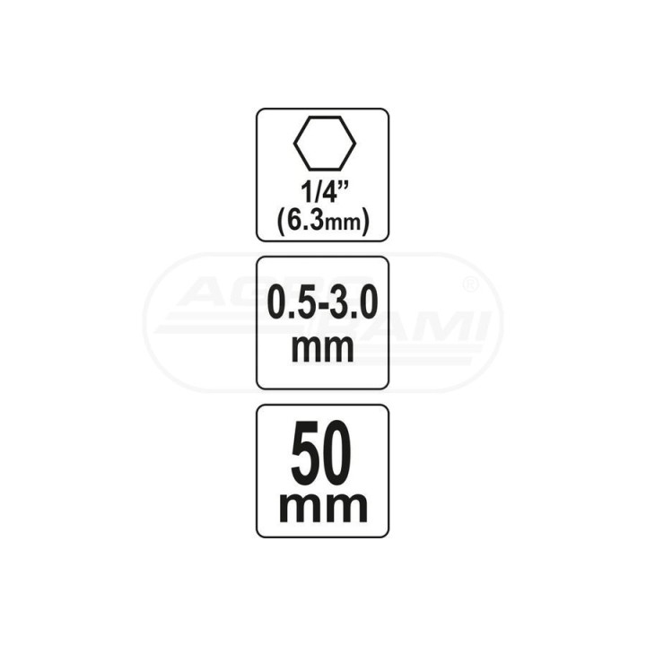 Uchwyt wiertarski bezkluczowy HEX YATO 0,5-3,0 YT04644
