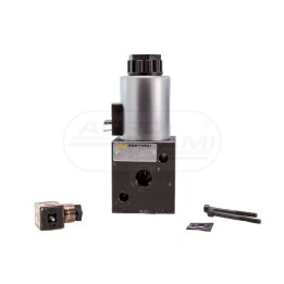 Elektrozawór 3-drogowy elektromagnetyczny kontroli 3/2 W-E12DVS3/2-80L G1/2" 12V 80L Waryński