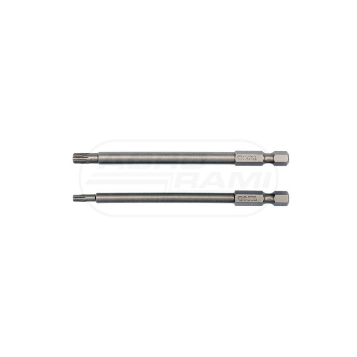 Końcówki wkrętakowe TORX SECURITY YATO 1/4" T15x100mm, T27x100mm 2 sztuki YT0491