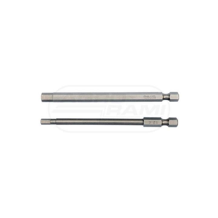 Końcówki wkrętakowe HEX TAMPERPROOF YATO 1/4" 4x100mm, 6x100mm 2 sztuki YT0495