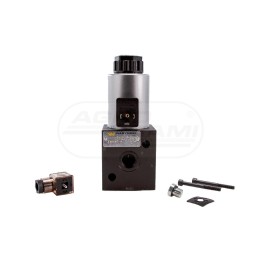 Elektrozawór 3-drogowy elektromagnetyczny kontroli 3/2 W-E12DVS3/2-80L G1/2" 80L (24V DC) W-E12DVS3/2-8024 Waryński
