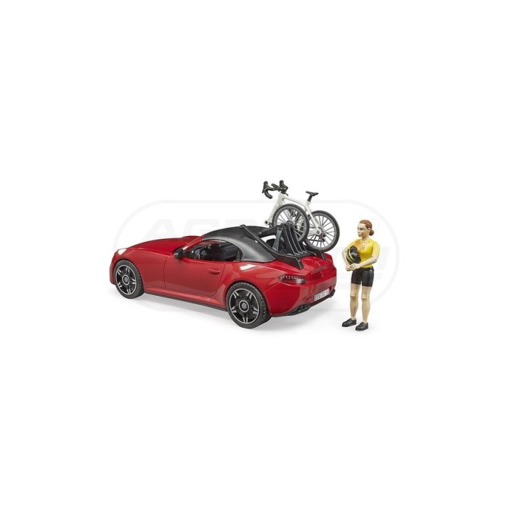 Auto Roadster czerwone z akcesoriami Bruder 03485 BR03485 BRUDER