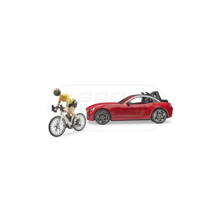 Auto Roadster czerwone z akcesoriami Bruder 03485 BR03485 BRUDER