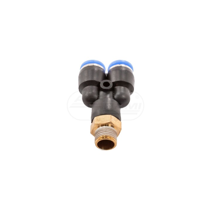 Złączka trójnik fi 6mm gwint zewnętrzny XLD-1039