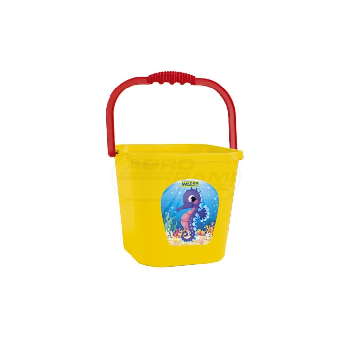 Wiadro kwadratowe wielkie 7,5 l 71708 ŻÓŁTE WADER