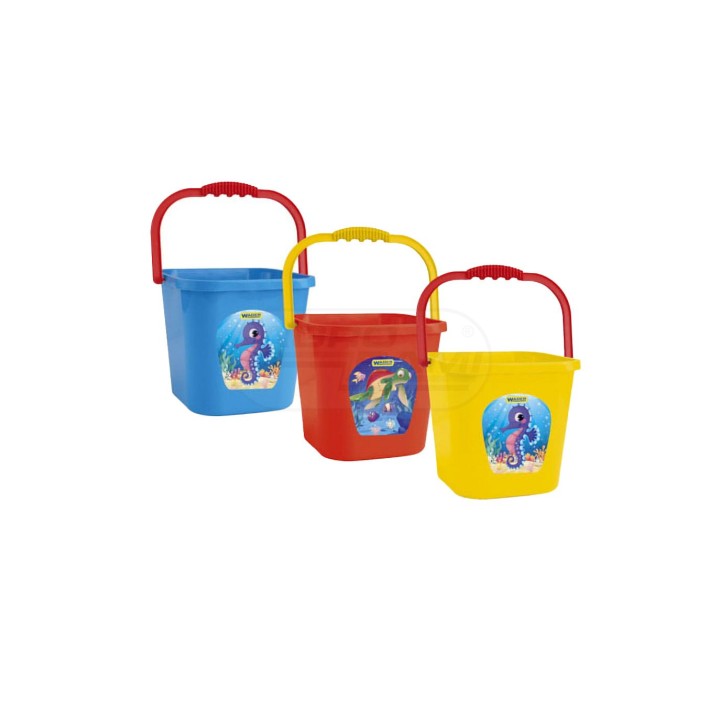 Wiadro kwadratowe wielkie 7,5 l 71708 ŻÓŁTE WADER