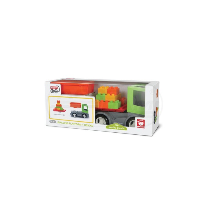 Igracek Multigo 1+2 platforma budowlana z cegłami w eko kartonie EF27054 MULTIGO