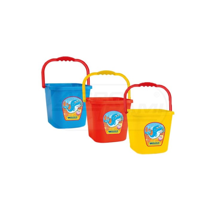Wiadro kwadratowe wielkie 7,5 l 71708 NIEBIESKIE WADER
