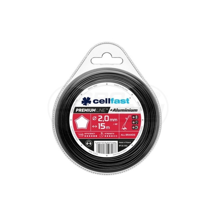Żyłka tnąca PREMIUM - gwiazdka 2,0 mm 15 m 35-052 Cellfast