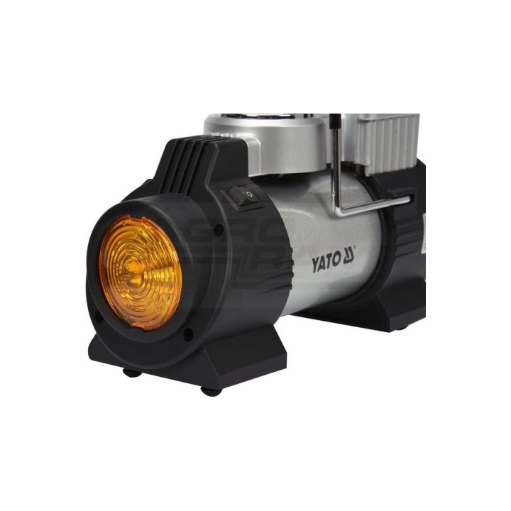Kompresor samochodowy z lampą LED YATO 12V 180W YT73460