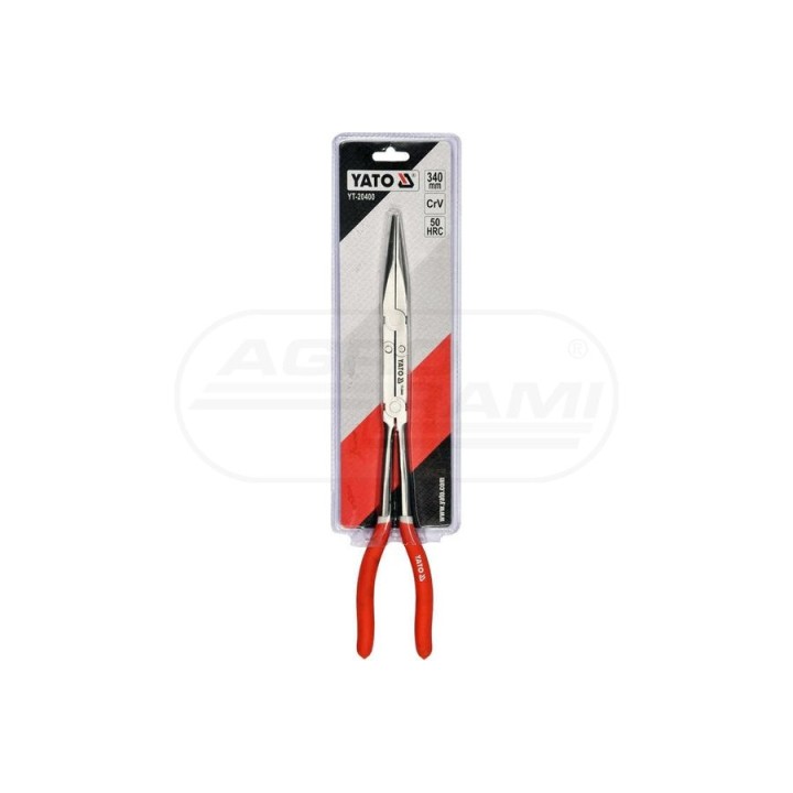Szczypce wydłużone proste 2 przeguby YATO 340 mm YT20400