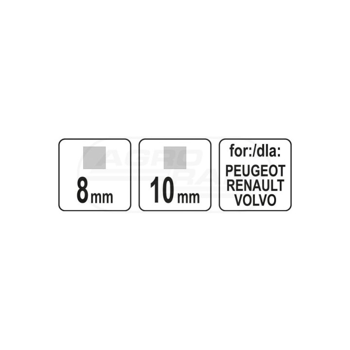 Klucz do korków olejowych YATO 8x10mm YT05995