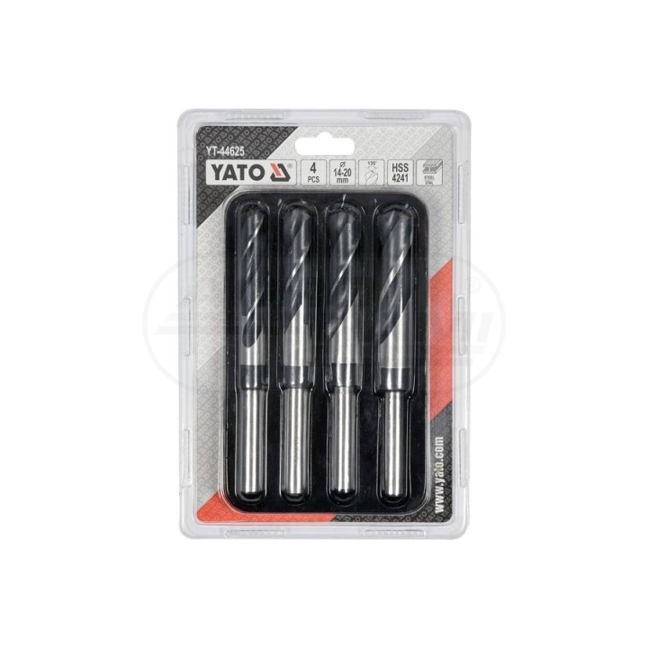 Zestaw wierteł do metalu YATO 14-20 mm 4 elementowy YT44625