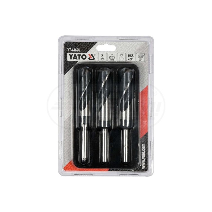 Zestaw wierteł do metalu YATO 22-25 mm 3 elementowy YT44626