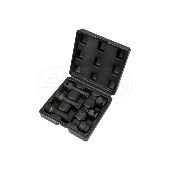 Zestaw udarowych kluczy trzpieniowych SPLINE YATO 1/2" 6 sztuk YT10652