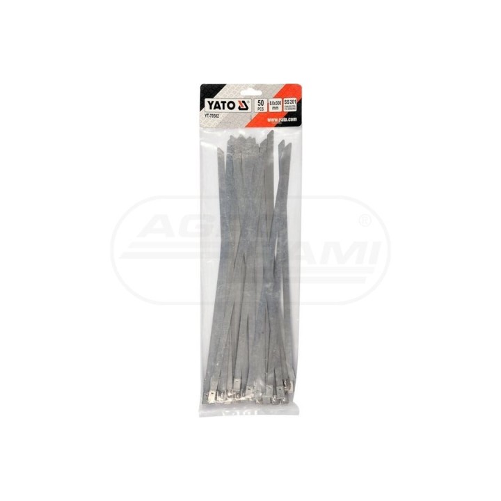 Opaski zaciskowe stal nierdz 8,0x300mm YT70582