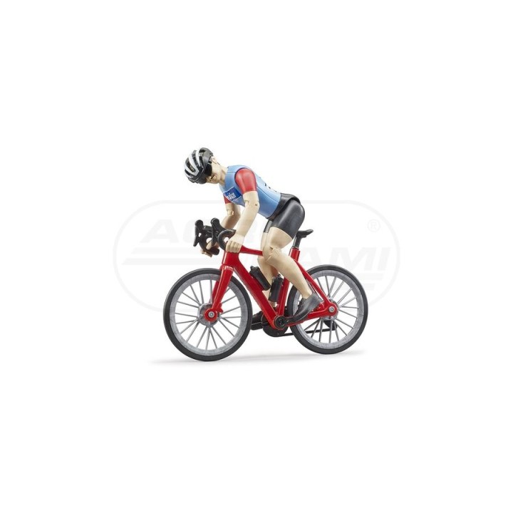 Figurka kolarza z rowerem szosowym Bruder 63110 BR63110 BRUDER