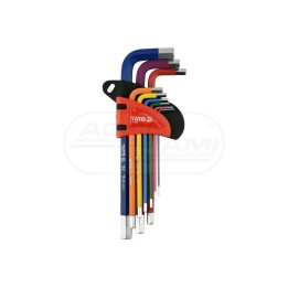 Zestaw kluczy imbusowych YATO 1,5-10 mm 9 elementów YT05631