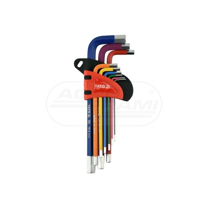 Zestaw kluczy imbusowych YATO 1,5-10 mm 9 elementów YT05631