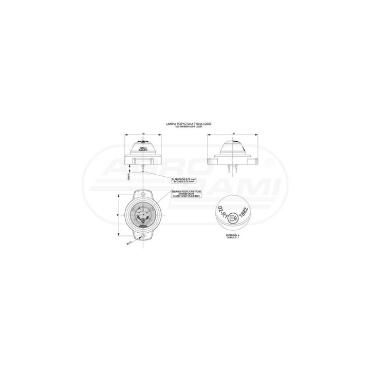 Lampa obrysowa LD 359 HORPOL