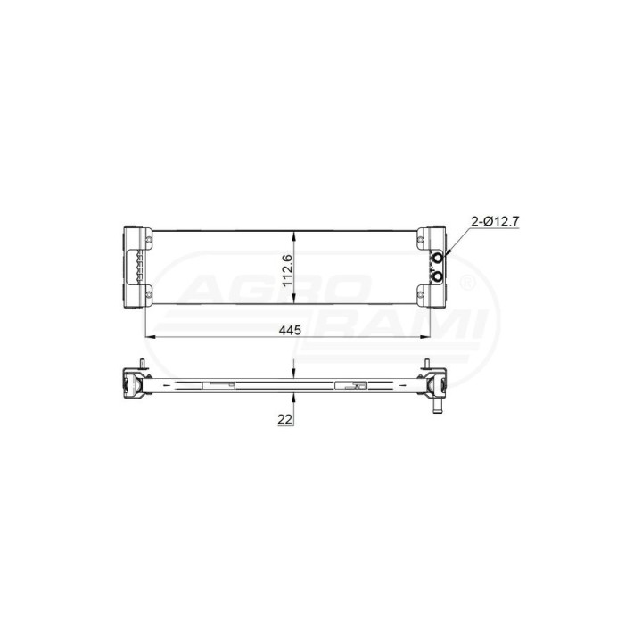 Chłodnica intercooler New Holland KALE 87541745, 84590033