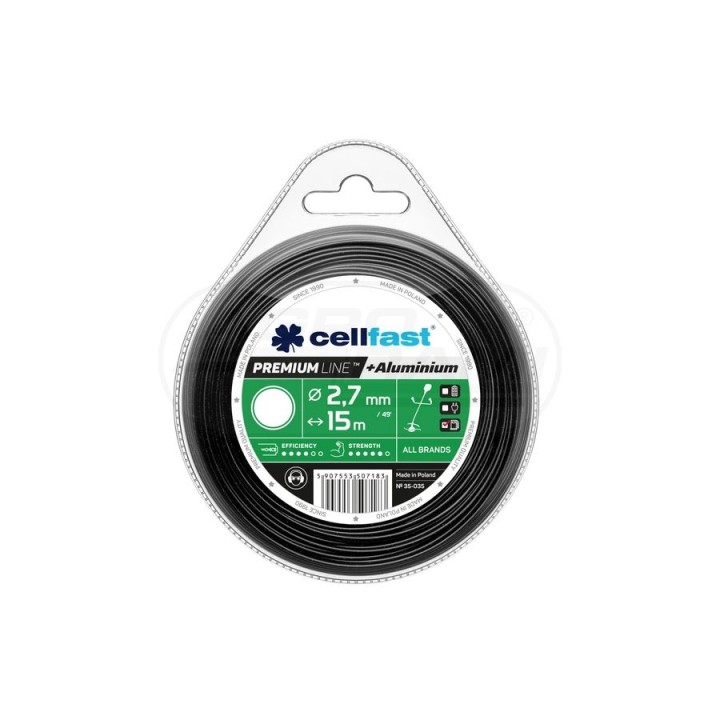 Żyłka tnąca PREMIUM - okrągła 2,7 mm 15 m 35-035 Cellfast