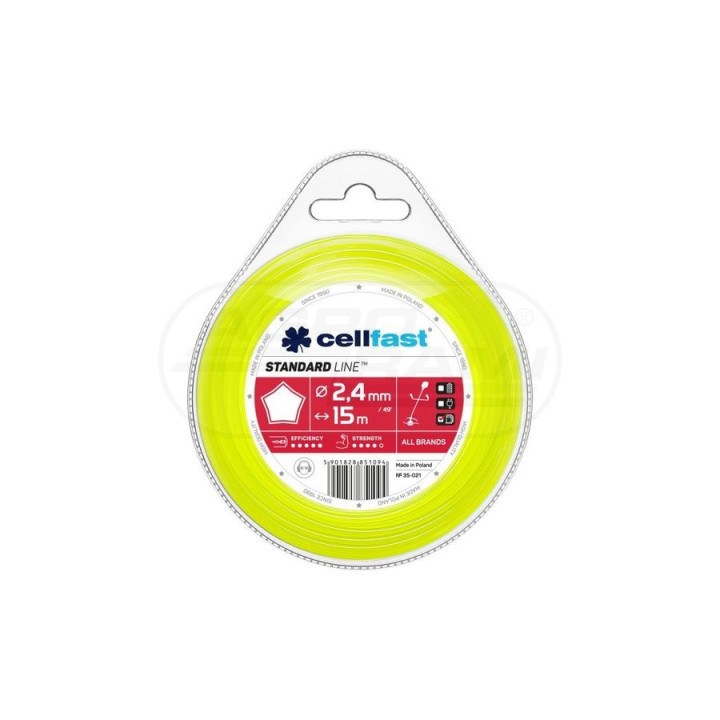 Żyłka tnąca STANDARD - gwiazdka 2,7 mm 15 m 35-026 Cellfast