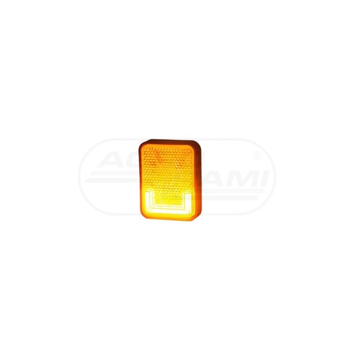 Lampa obrysowa boczna- led HOR 112, 12/24V pomarańczowa LD 2743 HORPOL