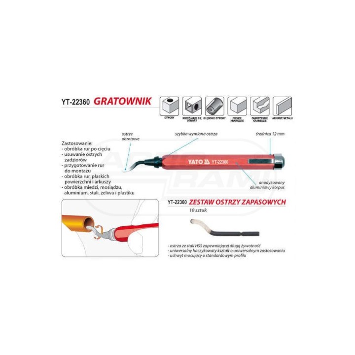 Gratownik YATO YT-22360