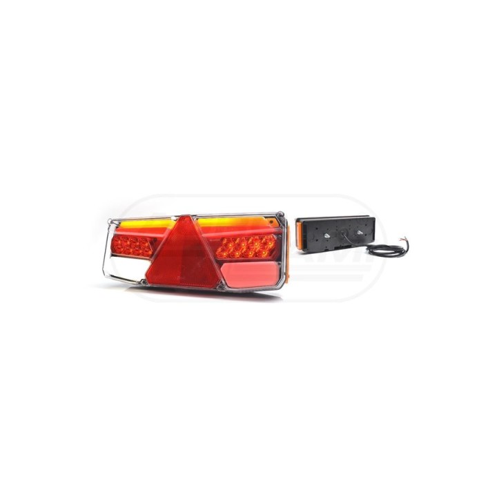 Lampa zespolona W170ddL+W44 12-24V LED 1188 DD WAŚ