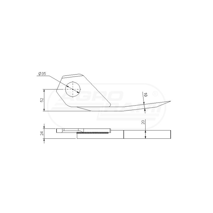 Prowadnica Rolmus 5270/07-590 52700705900, 5270/07-590