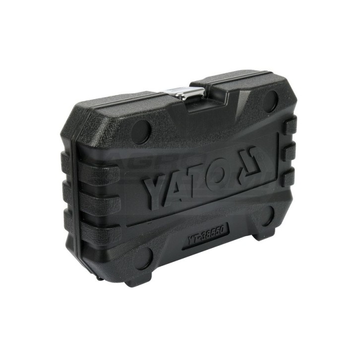 Zestaw kluczy przegubowych oczkowych otwartych YATO 3/8" 12 elementów YT38550