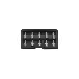 Zestaw wykrętaków do uszkodzonych śrub wewnętrznych HEX, TORX, SPLINE YATO 10 elementowy YT05890