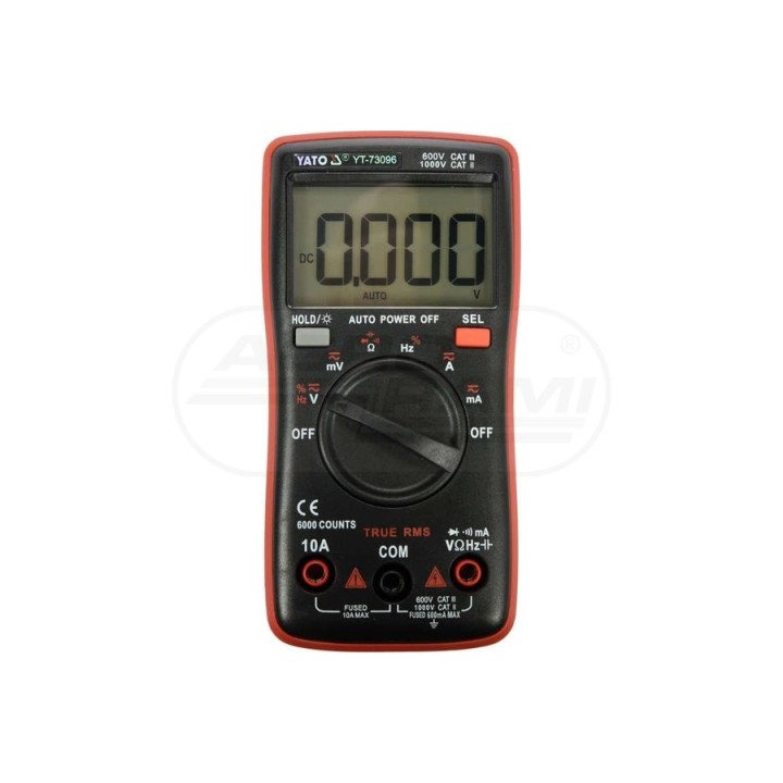 Miernik cyfrowy TRUE RMS LCD 6000 YT73096