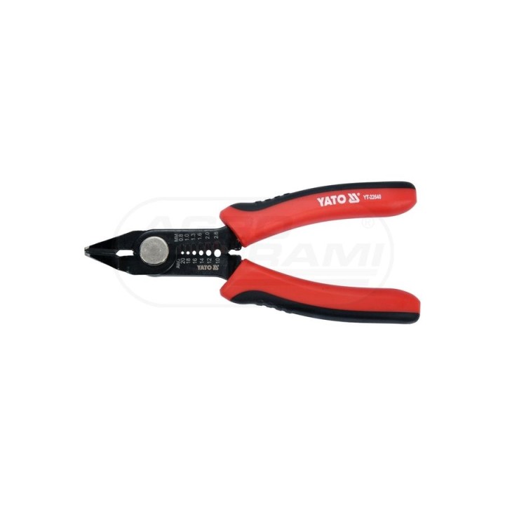 Szczypce boczne precyzyjne z funkcją ściągania izolacji YATO 140 mm YT22640