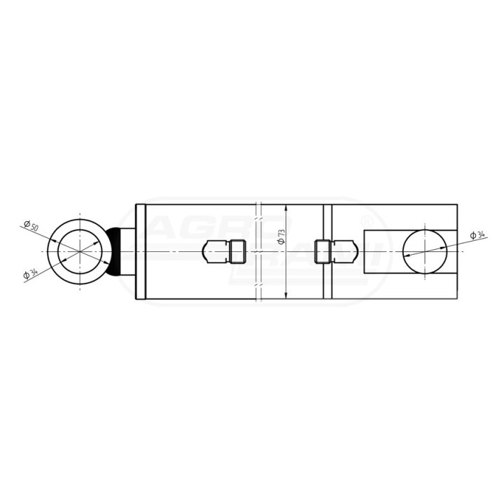 Siłownik hydrauliczny SMT.63.36.500/0 Skrawmet