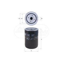 Filtr oleju 2654403, 87800083, W930, W940 MAHLE | KNECHT FILTERS