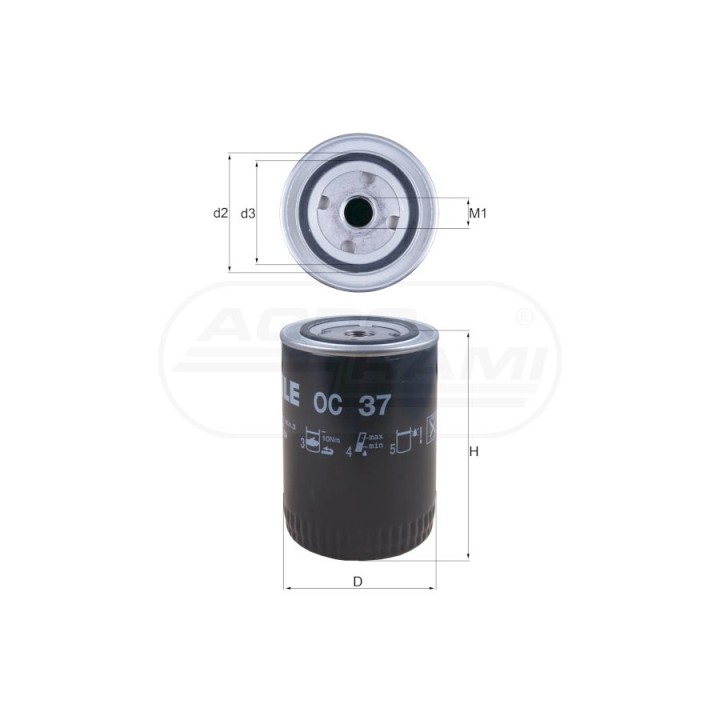 Filtr oleju 2654403, 87800083, W930, W940 MAHLE | KNECHT FILTERS