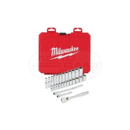 Zestaw nasadek z grzechotką typ metryczny 28szt 1/4 MIL4932464943 Milwaukee