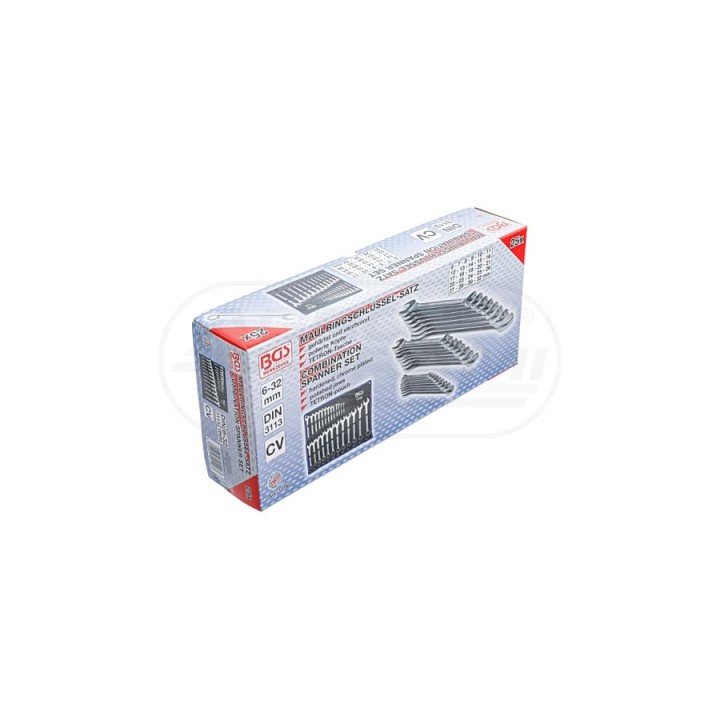 Zestaw kluczy płasko-oczkowych 25szt. 6-32 W-BGS1196