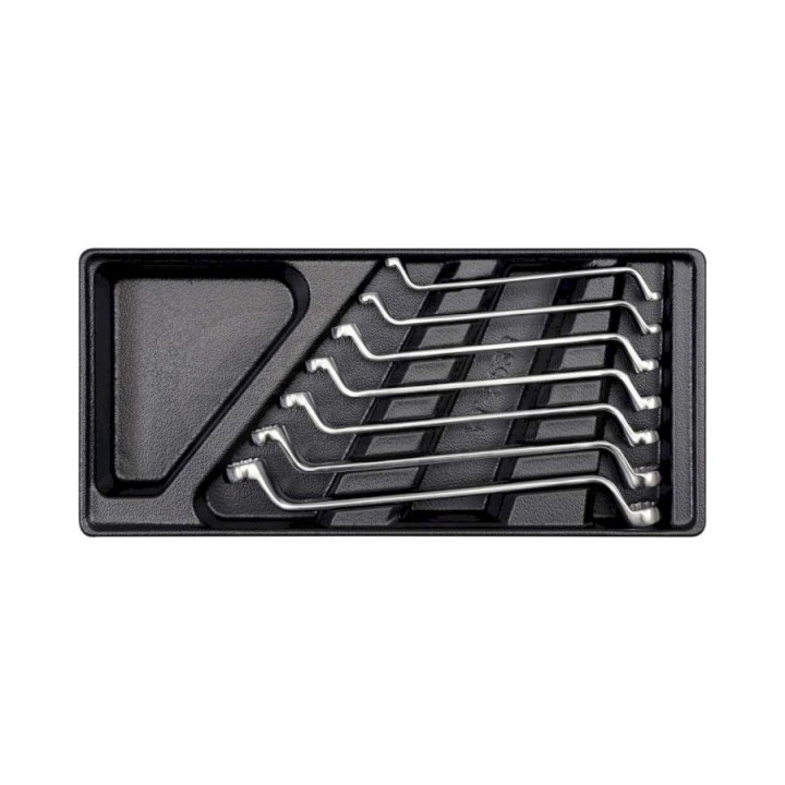 Wkład do szuflady klucze oczkowe odgięte YATO 6-19 mm 7 elementów YT-5533