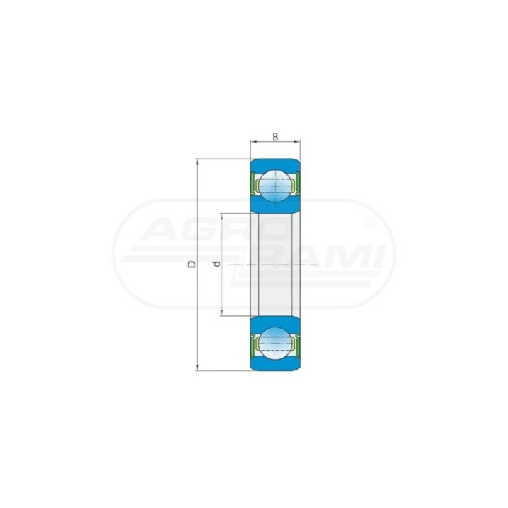 ŁOŻYSKO KULKOWE ZWYKŁE 30X55X13 FKL 00240110, 10161047, 822103C