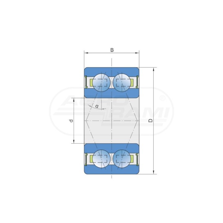 ŁOŻYSKO KULKOWE 20X47X20,6 FKL 200062544, EMS000676R, JD9243T, 10161020