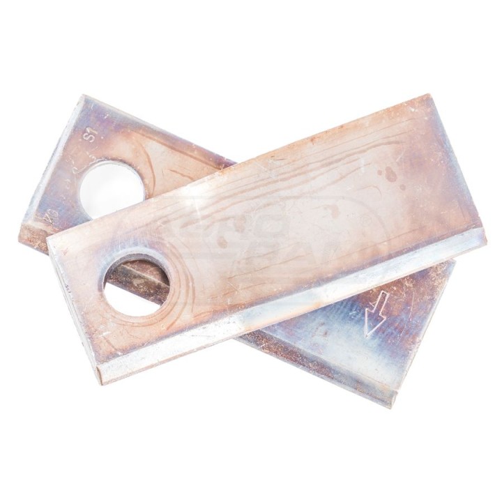 NOŻYK KOSIARKI PRAWY 120X48X4 Fi 18,5 mm ORYGINAŁ - paczka 25 szt 9935870001, VN9935870001 Kverneland