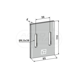 SKROBAK METALOWY DO WAŁU PACKERA 110X95 IND 26100667, 22036 INDUSTRIEHOF
