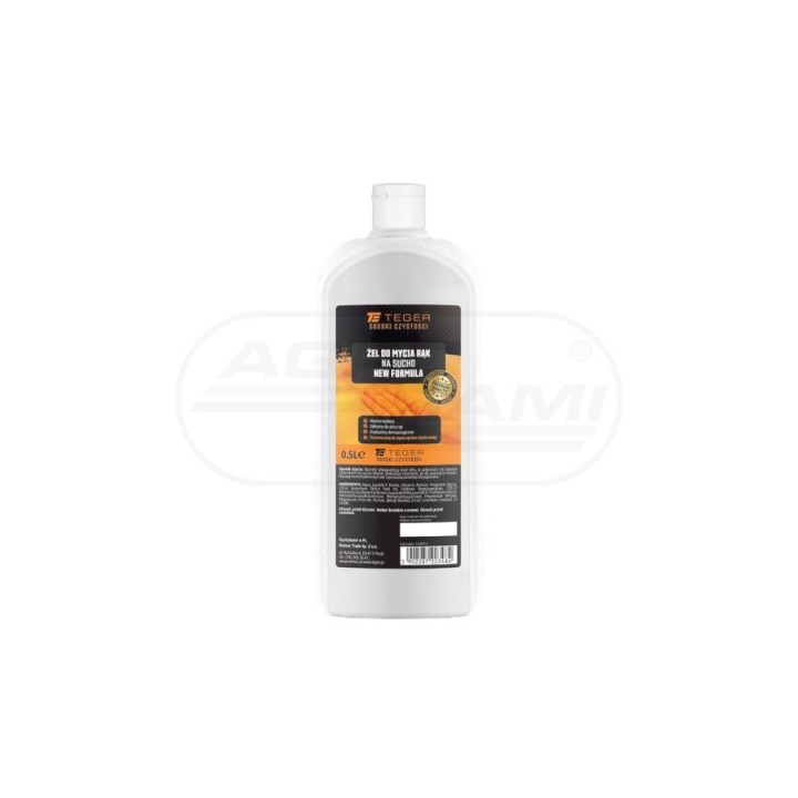 Żel do mycia rąk na sucho NEW FORMUŁA 500ml. TEGER TWSR1019