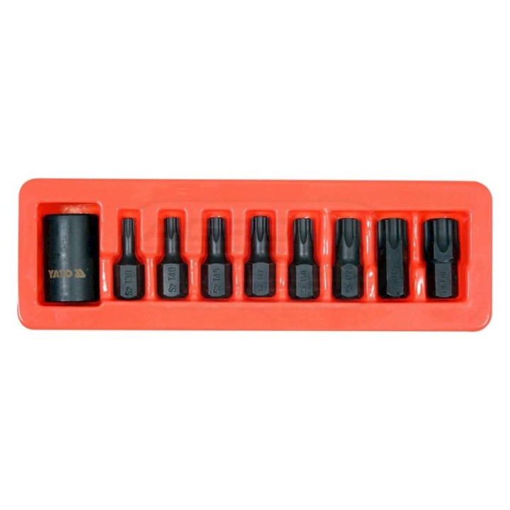 Zestaw udarowych kluczy trzpieniowych TORX YATO 1/2" YT-10664
