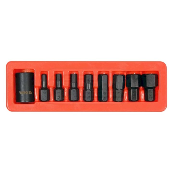 Komplet udarowych kluczy trzpieniowych HEX YATO 1/2" YT-10662