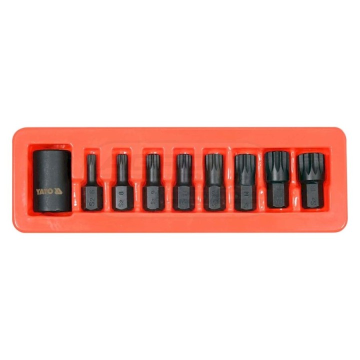 Zestaw udarowych kluczy trzpieniowych SPLINE YATO 1/2" YT-10663